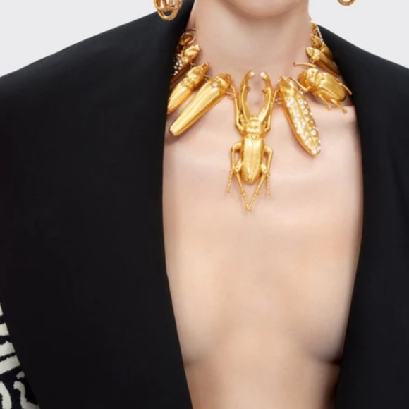 🌹Schiaparelli Insects Ststement Necklace. I a box - Picture 2 of 16